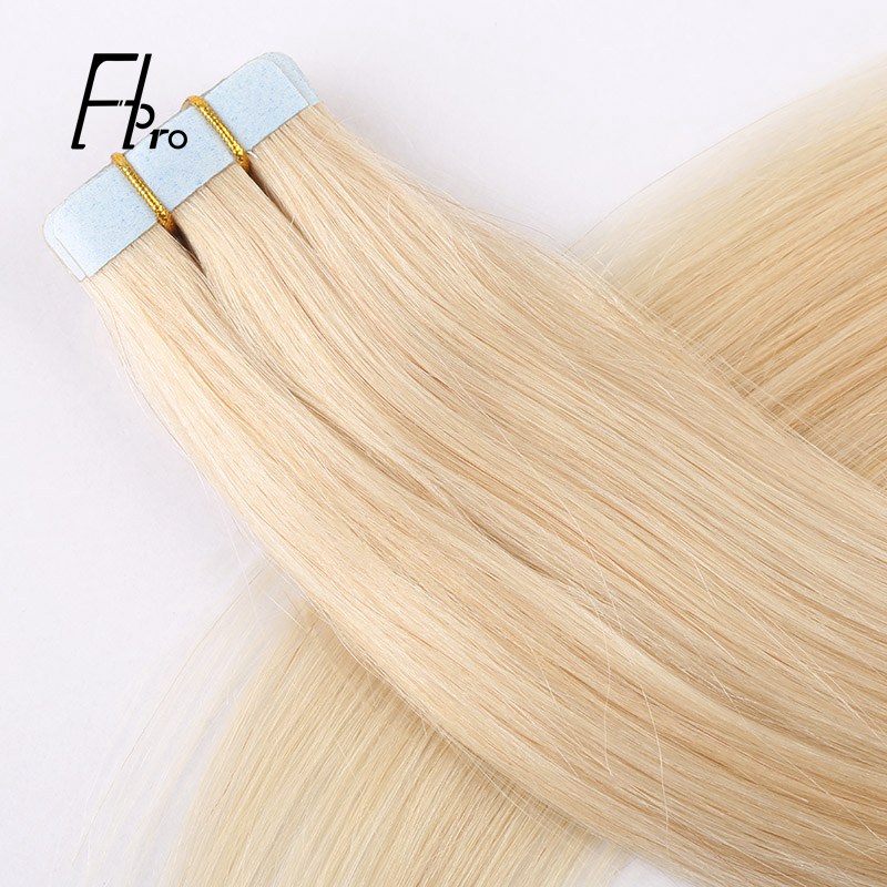 Premium Virgin Hair 22# Tape Hair Extensions Straight 18 inches